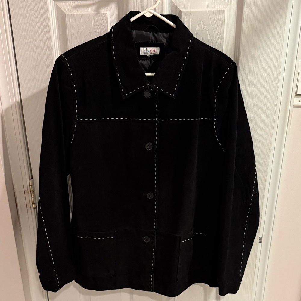 Denim & Co Genuine Leather Jacket